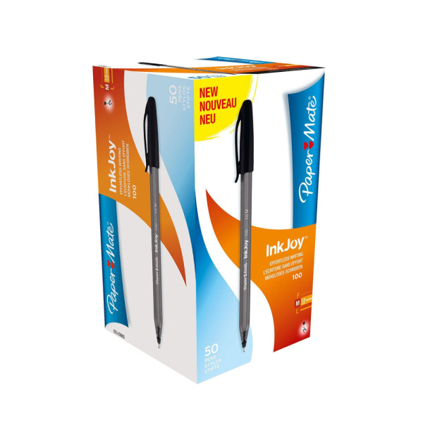 BOITE DE 50 STYLOS PAPER MATE INKJOY NOIR