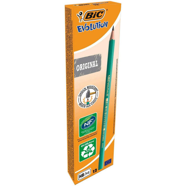 BOITE DE 12 CRAYONS GRAPHITE BIC EVOLUTION™ 650 HB