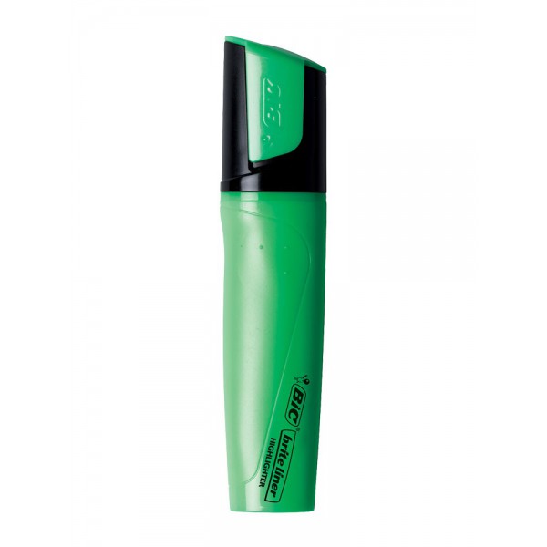 SURLIGNEUR BIC HIGHLIGHTER FLAT VERT