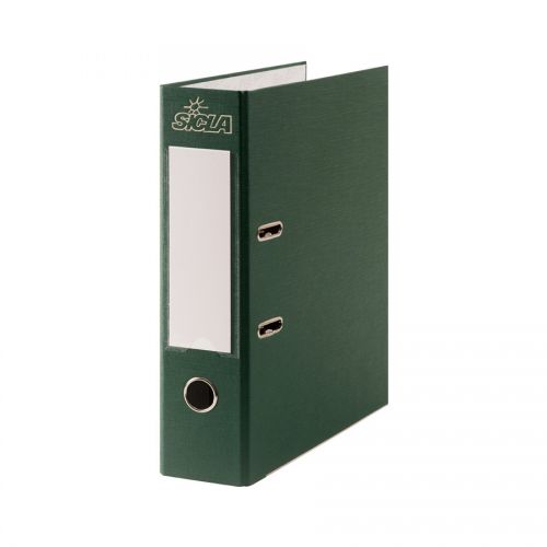 CLASSEUR À LEVIER 32X28 DOS 8 CM EN SIMILI VERT SICLA