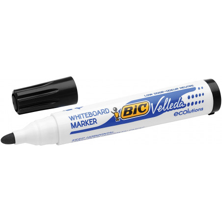 MARQUEURS EFFAÇABLES BIC 1701 VELLEDA NOIR