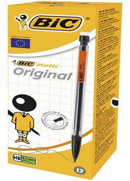 BOÎTE DE 12 PIÈCES PORTE-MINE BIC MATIC -0,7 MM