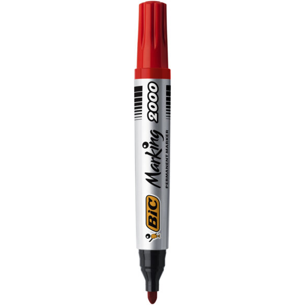 MARQUEUR PERMANENT BIC 2000 ROUGE