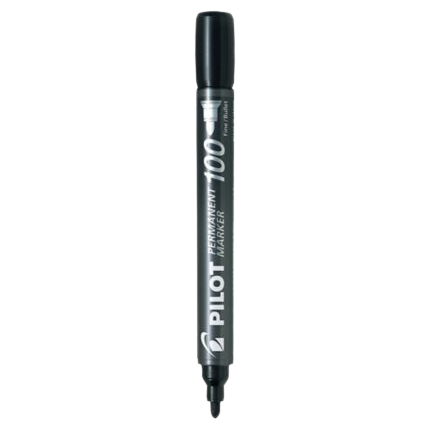 MARQUEUR PERMANENT 100 ROND NOIR PILOT