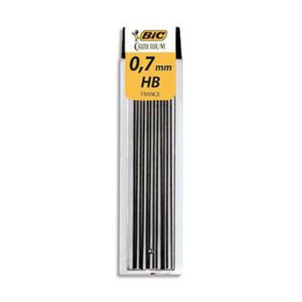 BIC ÉTUI RECHARGE 12 MINES 0.7 MM HB