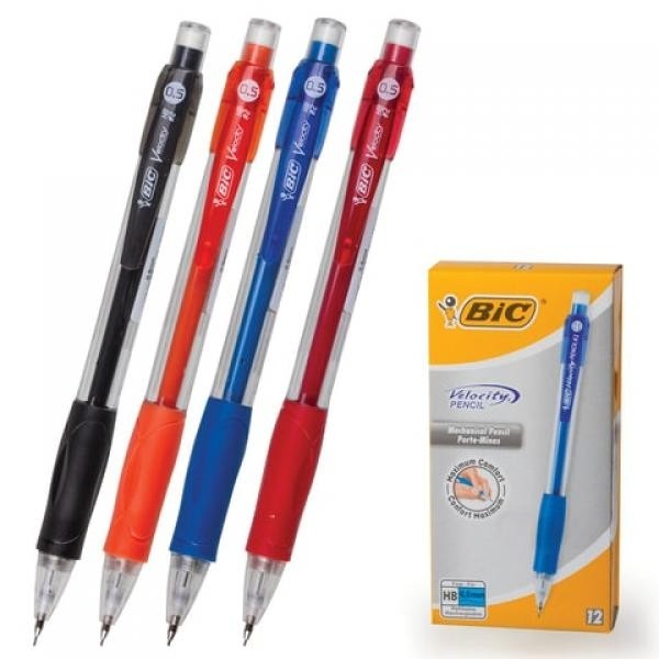 BOÎTE DE 12 PIÈCES PORTE-MINE BIC VELOCITY - 0,5MM